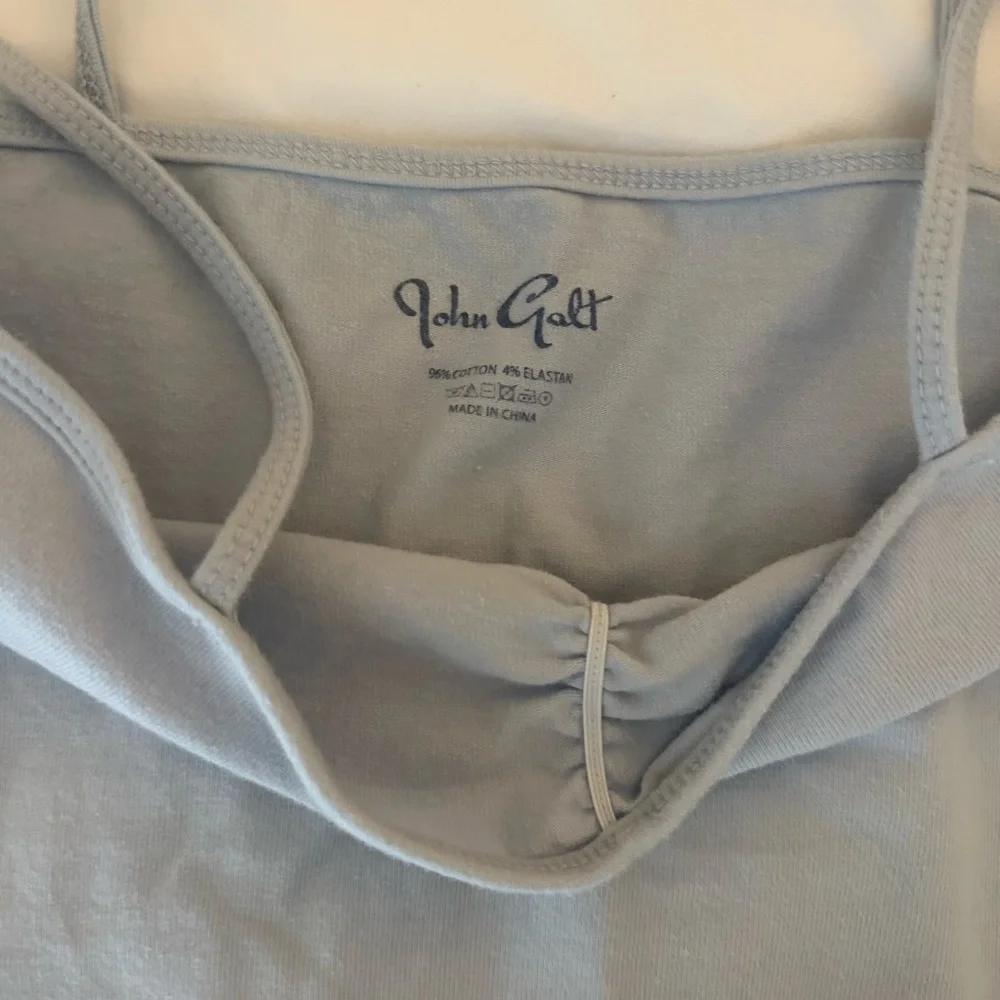 Light Blue Ruched Crop Top - Picture 2 of 2